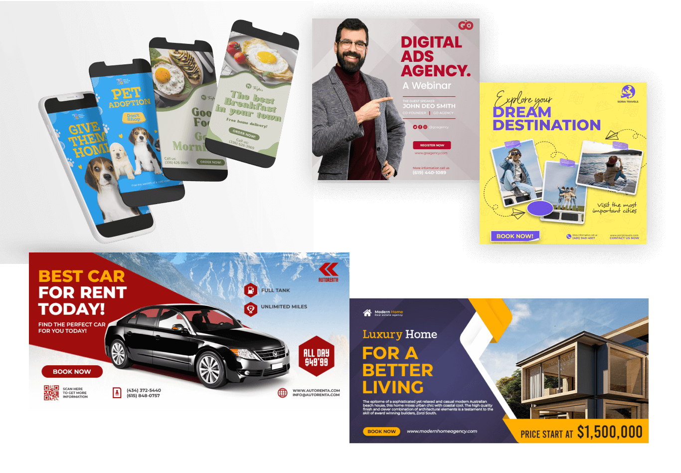 Social Media Design Samples | UpCierge